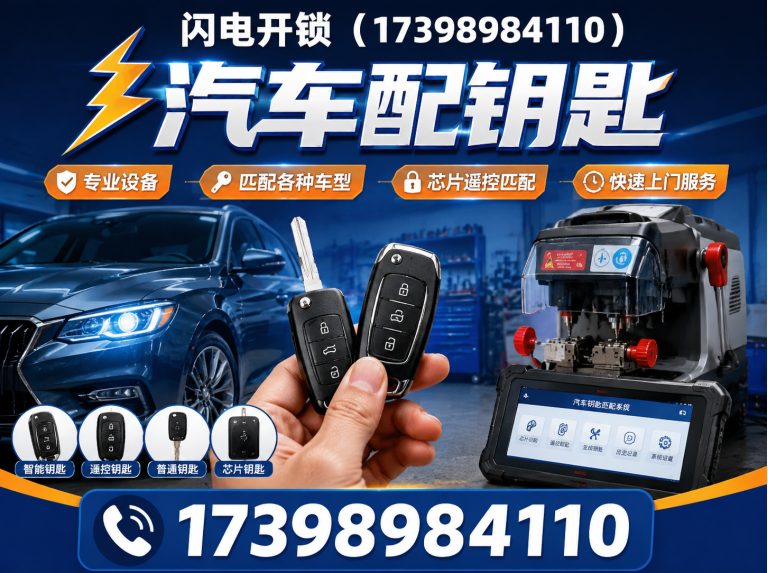 荥阳市汽车配钥匙展示图